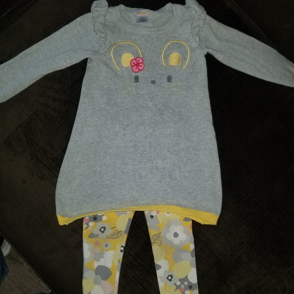 Adorable Gymboree sweater and leggings